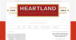 Desktop Screenshot of heartlandrestaurant.com
